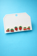ZAVE Cherry Pop Stud Earring Set (3 Pairs)