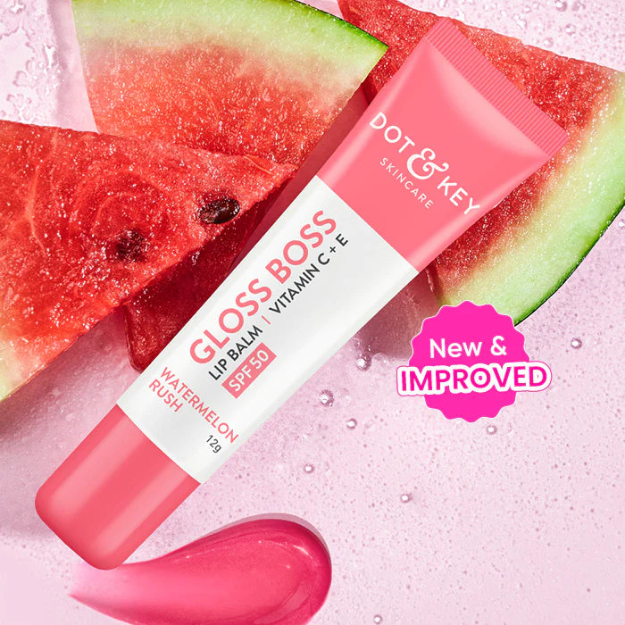 Dot & Key - Vitamin C + E Brightening Lip Balm with SPF 50+ - Watermelon Cool