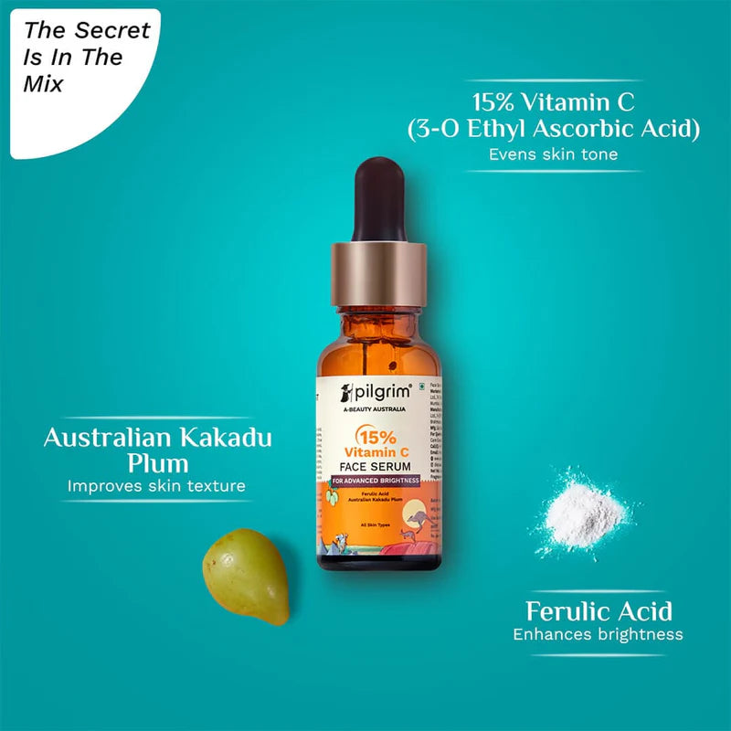 Pilgrim - 15% Vitamin C Face Serum For Advanced Brightness