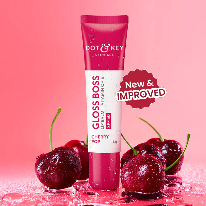 Dot & Key - Vitamin C + E Brightening Lip Balm with SPF 50+ - Cherry Pop