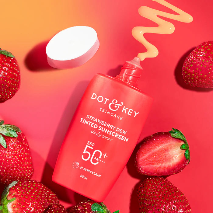 Dot & Key - Strawberry Dew Tinted Sunscreen SPF 50+ Pa++++ - 01 Porcelain