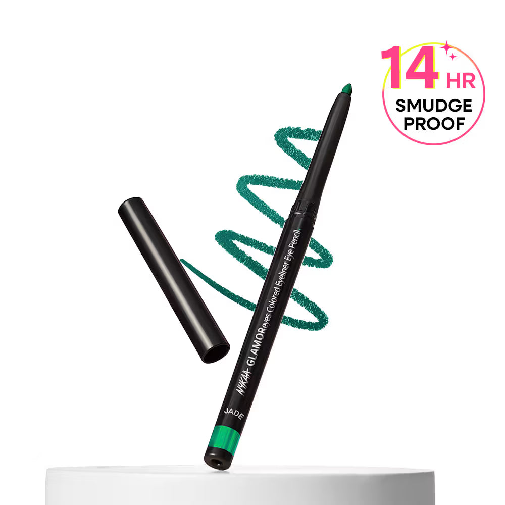 Nykaa - GLAMOR eyes Waterproof & Smudge proof Colored Kajal Eyeliner Eye Pencil - Sapphire (Deep Blue)