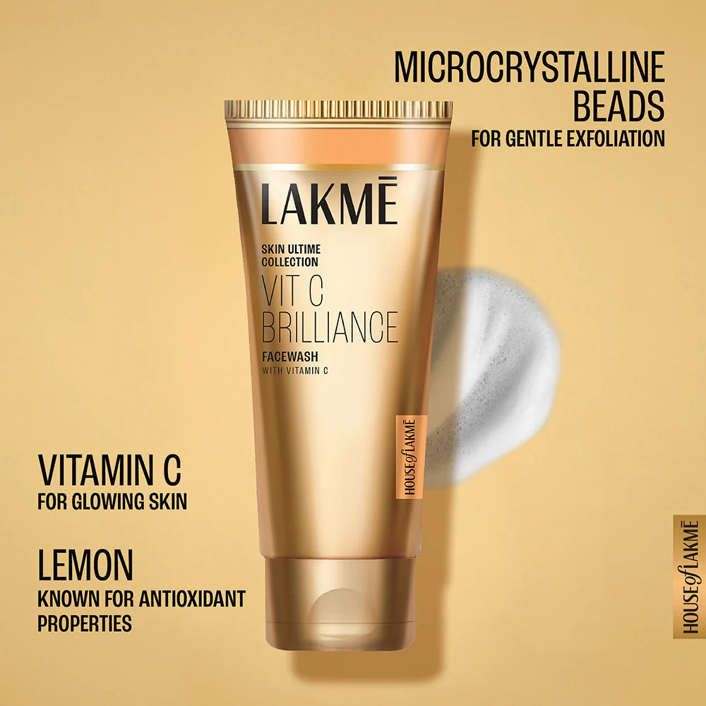 Lakmē - Vitamin C Brilliance Facewash with Vitamin C Face Wash for brighter skin