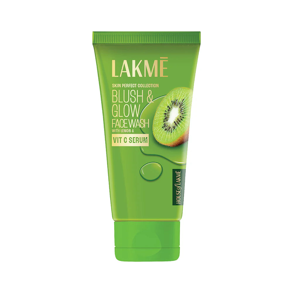 Lakmē -  Blush & Glow Refreshing Face Wash with Vitamin C Serum and Kiwi Fruit Extracts