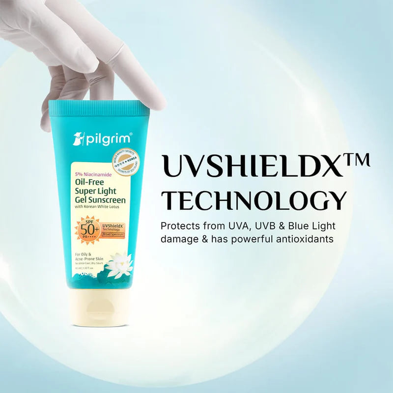 Pilgrim - 5% Niacinamide Oil-Free Super Light Gel Sunscreen SPF 50+ PA++++
