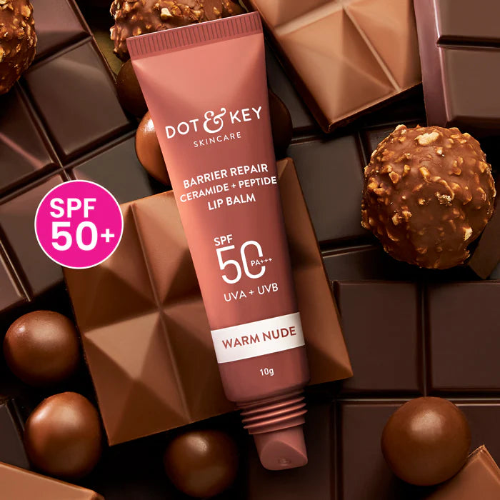 Dot & Key - Ceramide + Peptide Lip Balm SPF 50 PA+++ - Warm Nude
