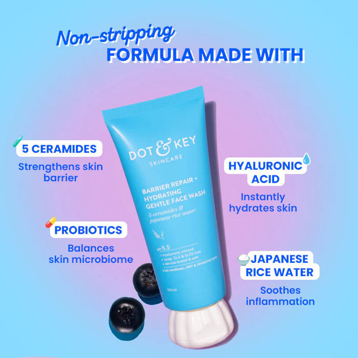 Dot & Key - Barrier Repair Gentle Hydrating Face Wash