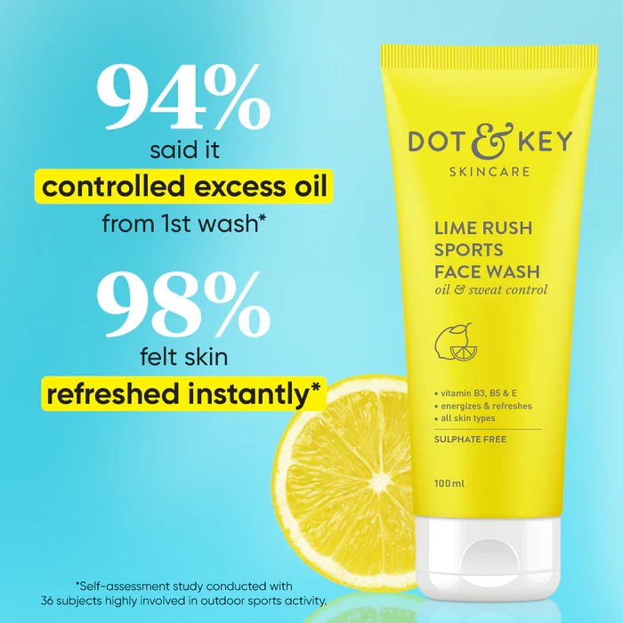 Dot & Key - Lime Rush Sports Facewash