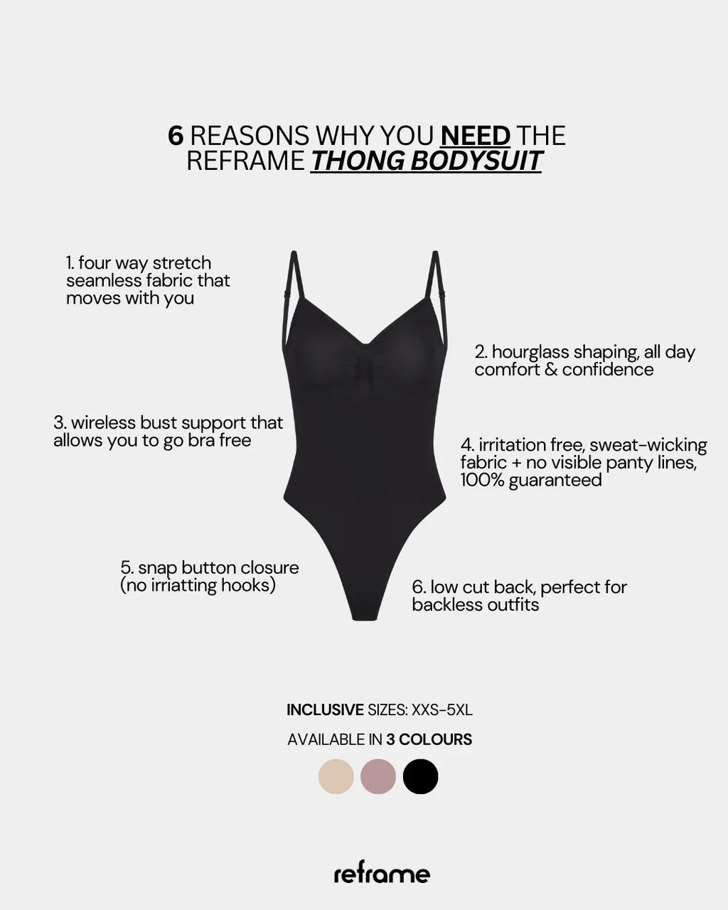 Reframe - Thong Bodysuit