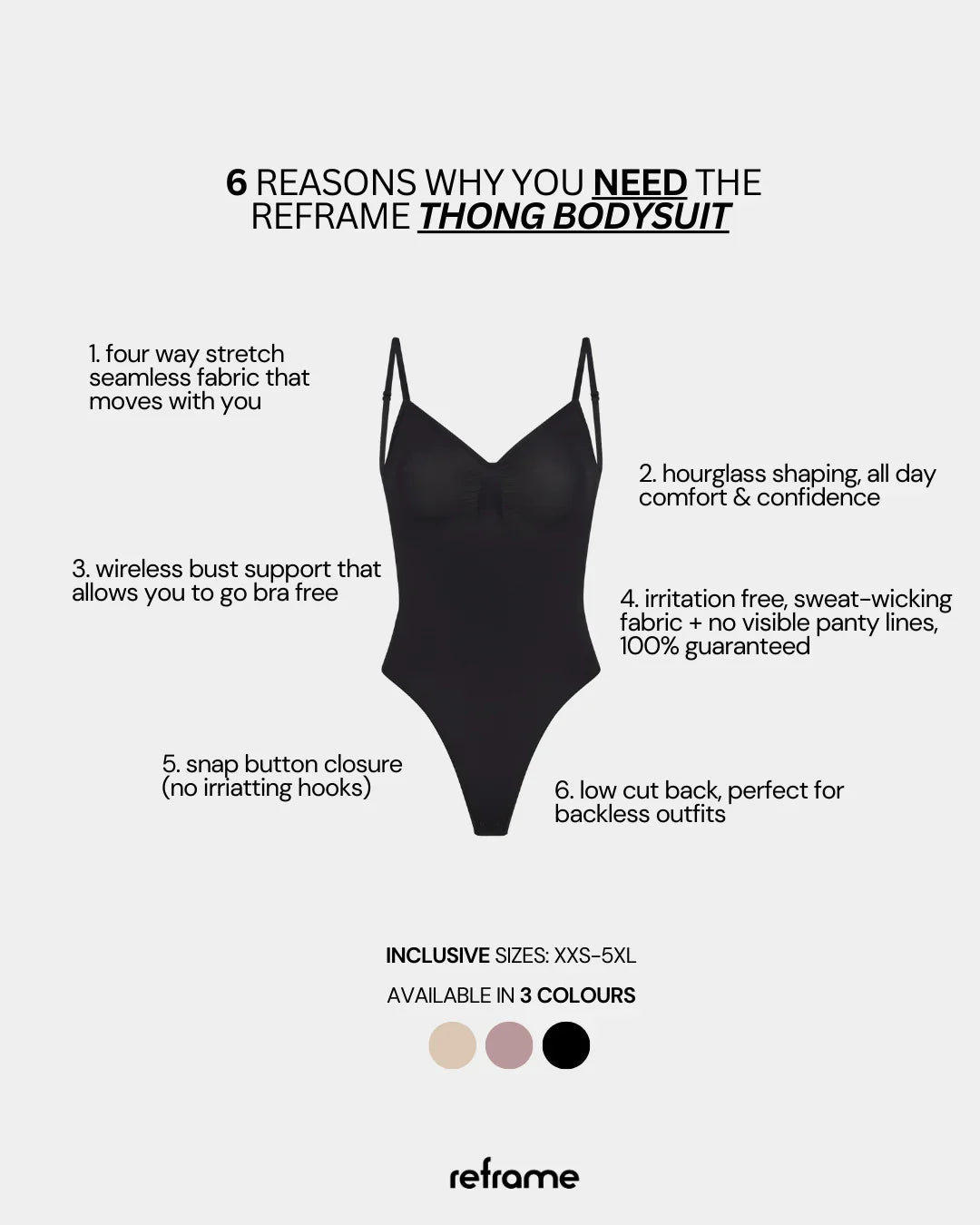 Reframe - Thong Bodysuit