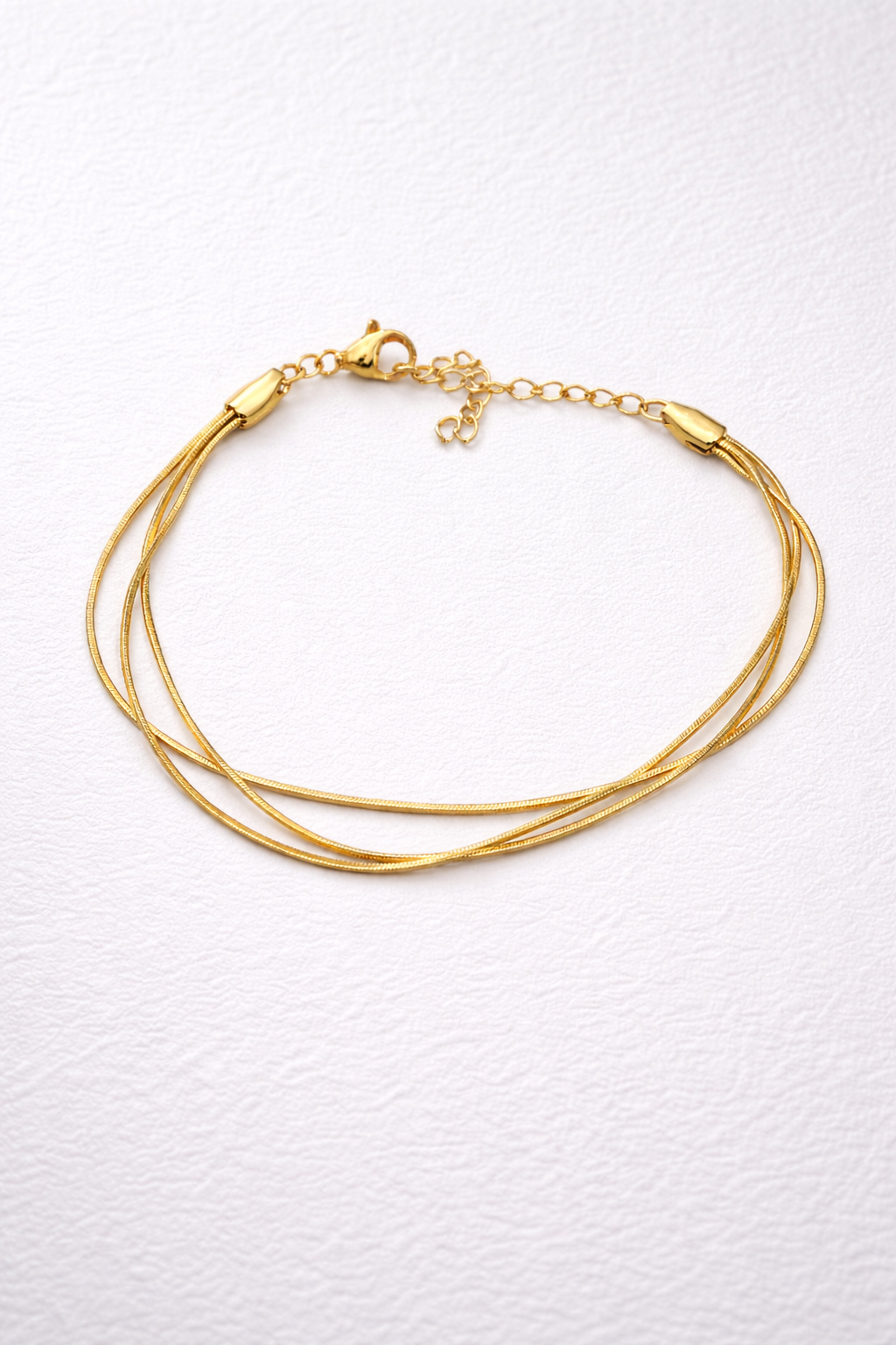 ZAVE Triple Strand Snake Chain Bracelet