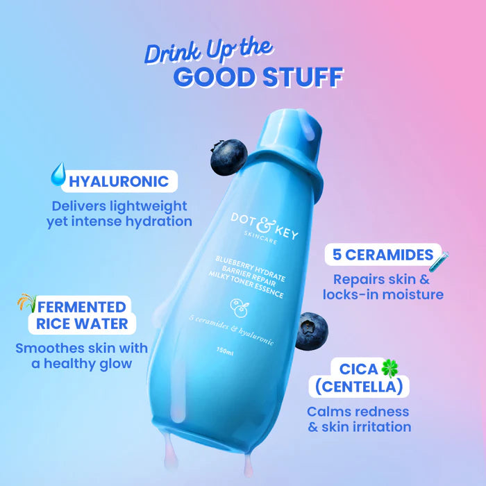 Dot & Key - Blueberry Hydrate Barrier Repair Milk Face Toner