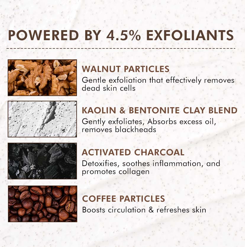mcaffeine - Pore Clear Coffee Cookie Face Scrub for Blackheads & Tan Removal