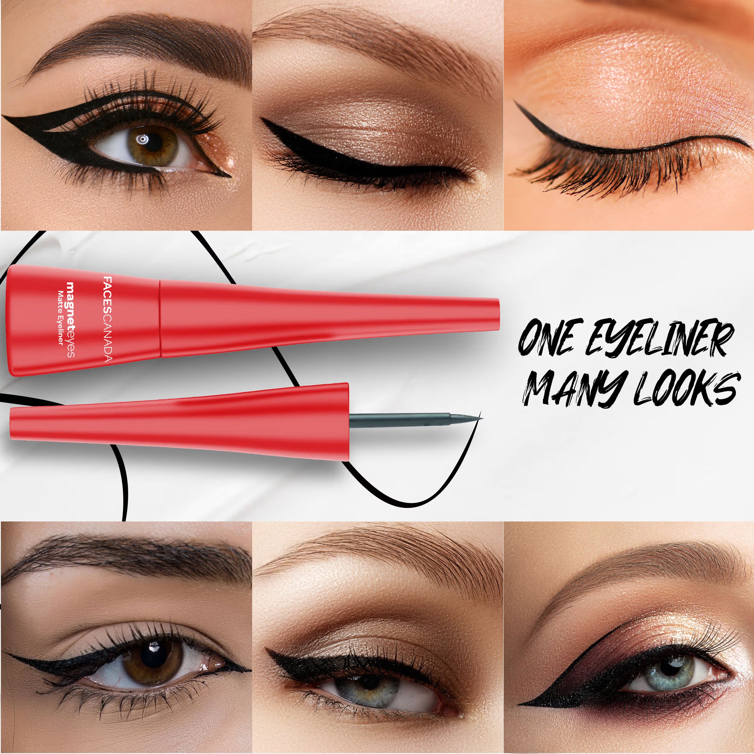 Faces Canada - Magnet eyes Matte Eyeliner - Black