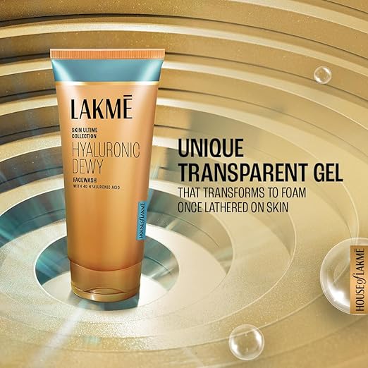 Lakmé - Hyaluronic Dewy Facewash with 4D Hyaluronic Acid for Deep Hydration & Glowing Skin