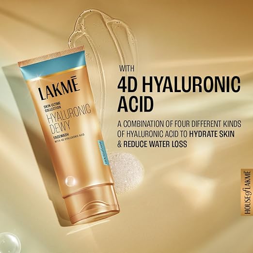 Lakmé - Hyaluronic Dewy Facewash with 4D Hyaluronic Acid for Deep Hydration & Glowing Skin