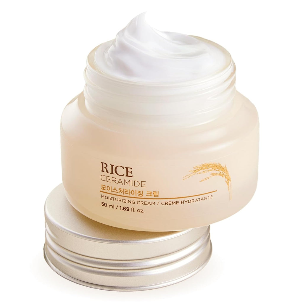 The Face Shop Rice & Ceramide Moisturizing Cream - ZAVE