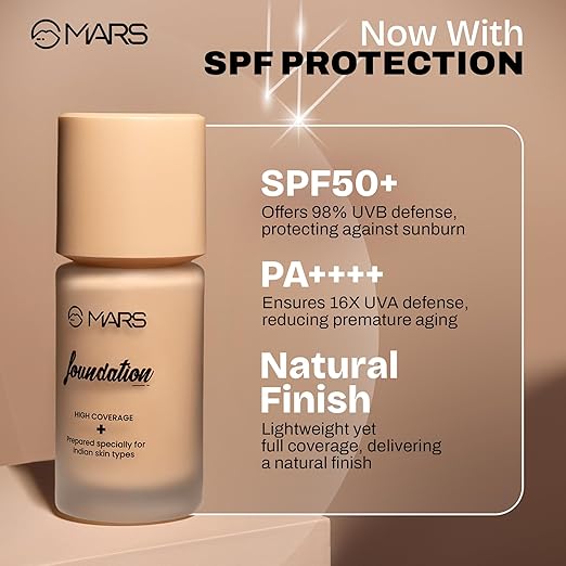 MARS -  SPF50 PA++++ High Coverage Liquid Foundation