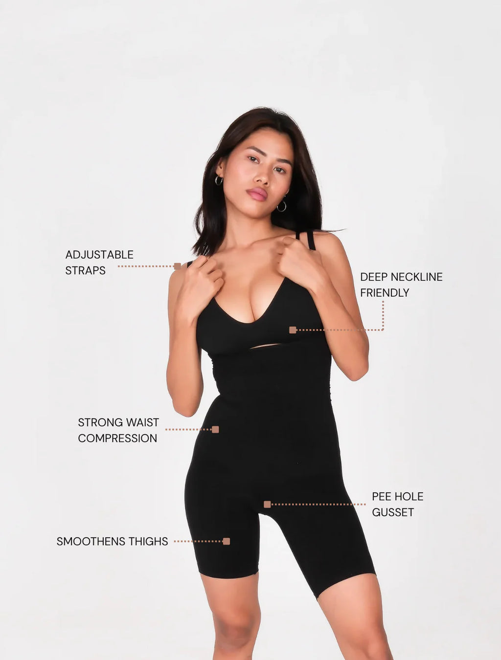 Reframe - Open Bust Mid Thigh Bodysuit