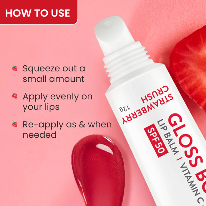 Dot & Key - Vitamin C + E Brightening Lip Balm with SPF 50+ - Strawberry Crush