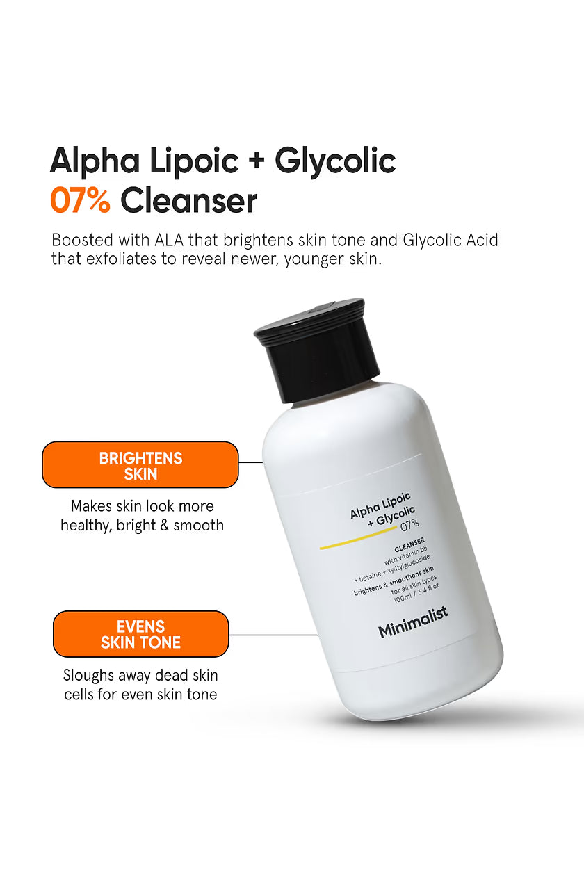 Minimalist - Alpha Lipoic + Glycolic 7% Cleanser