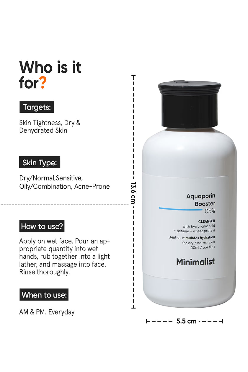 Minimalist - Aquaporin Booster 5% Cleanser