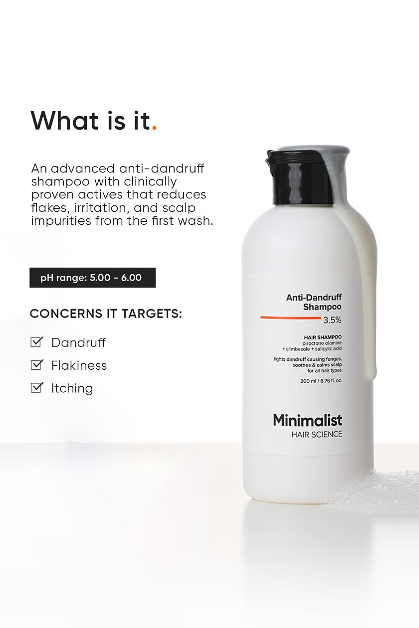 Minimalist - Anti Dandruff Shampoo 3.5%