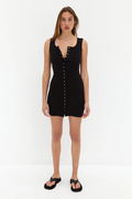 MWB Snap Button Closure Mini Dress