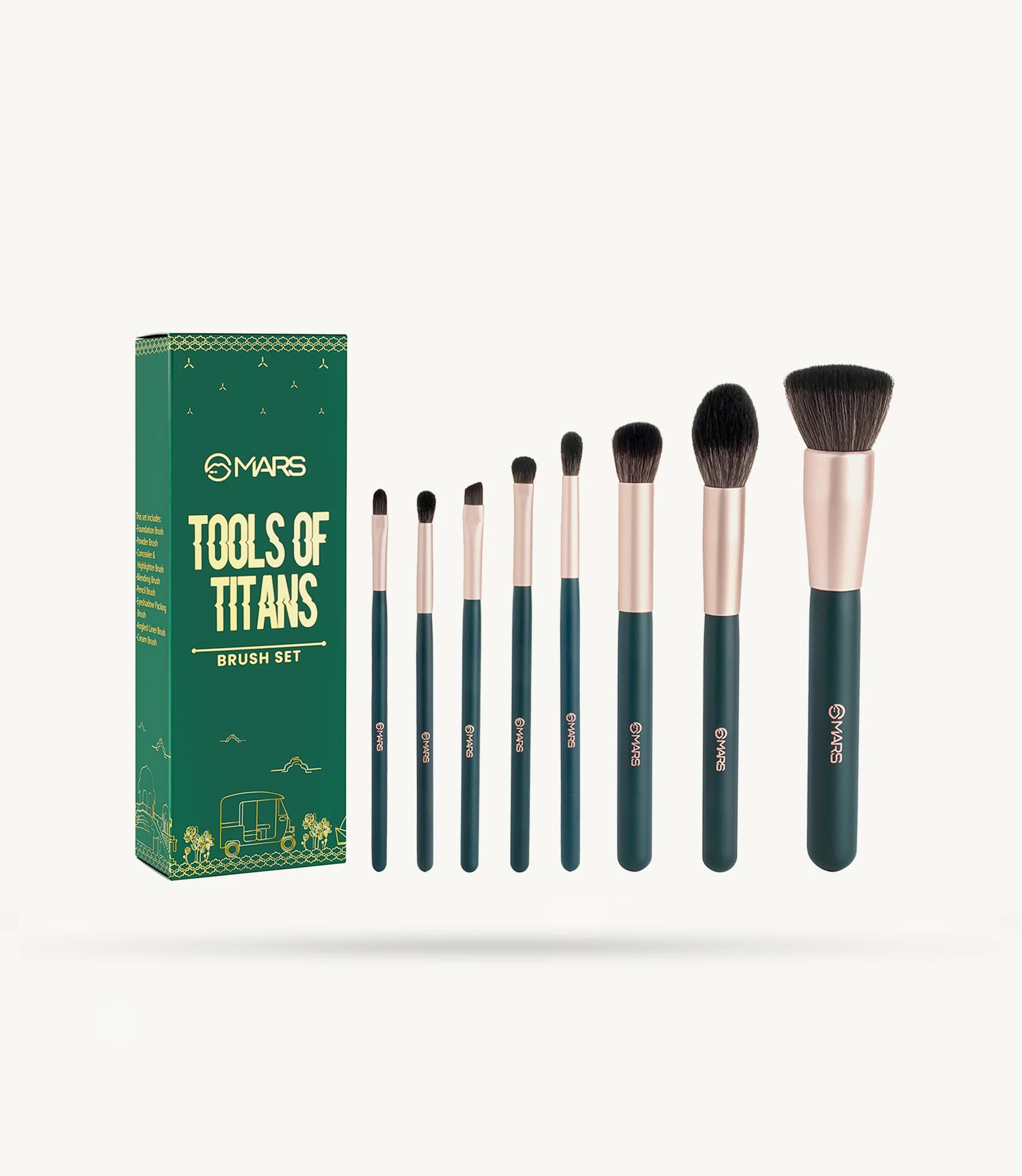 MARS - Tools Of Titans Brush Set | Pack of 8