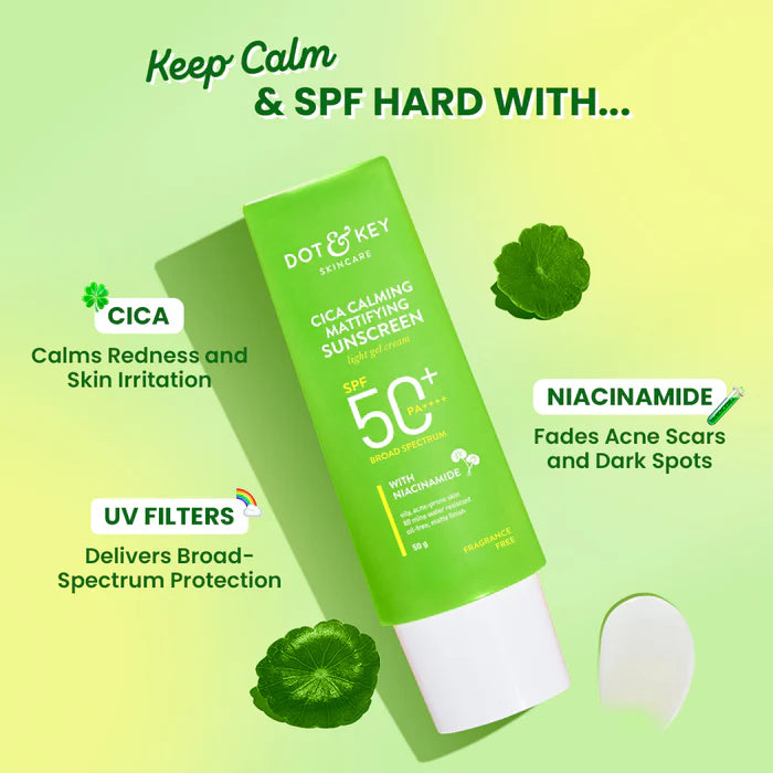 Dot & Key - Cica + Niacinamide Matte Sunscreen SPF 50+ PA++++