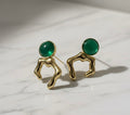 Zave - Anti-Tarnish Abstract Stud Earrings