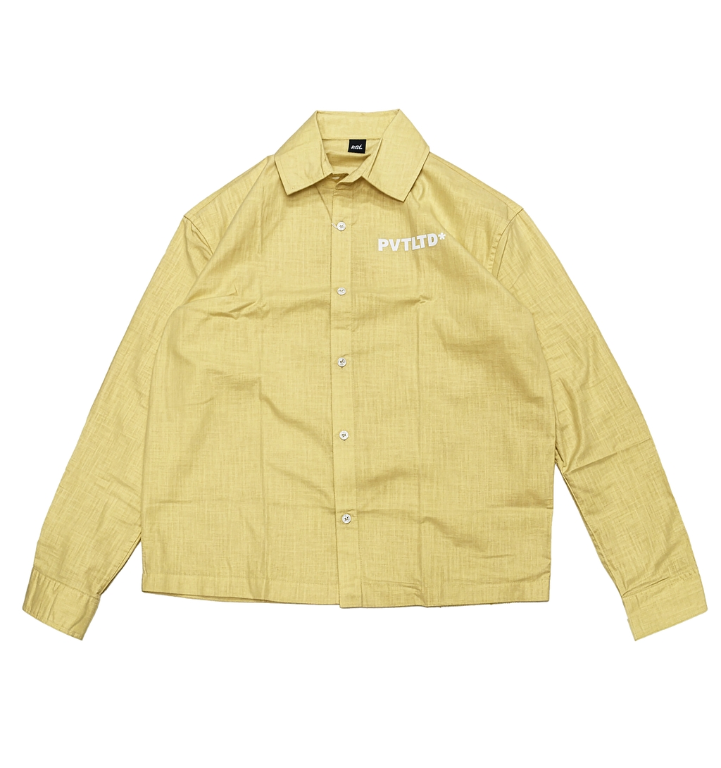 PVT LTD Yellow Linen Cotton Shirt - ZAVE