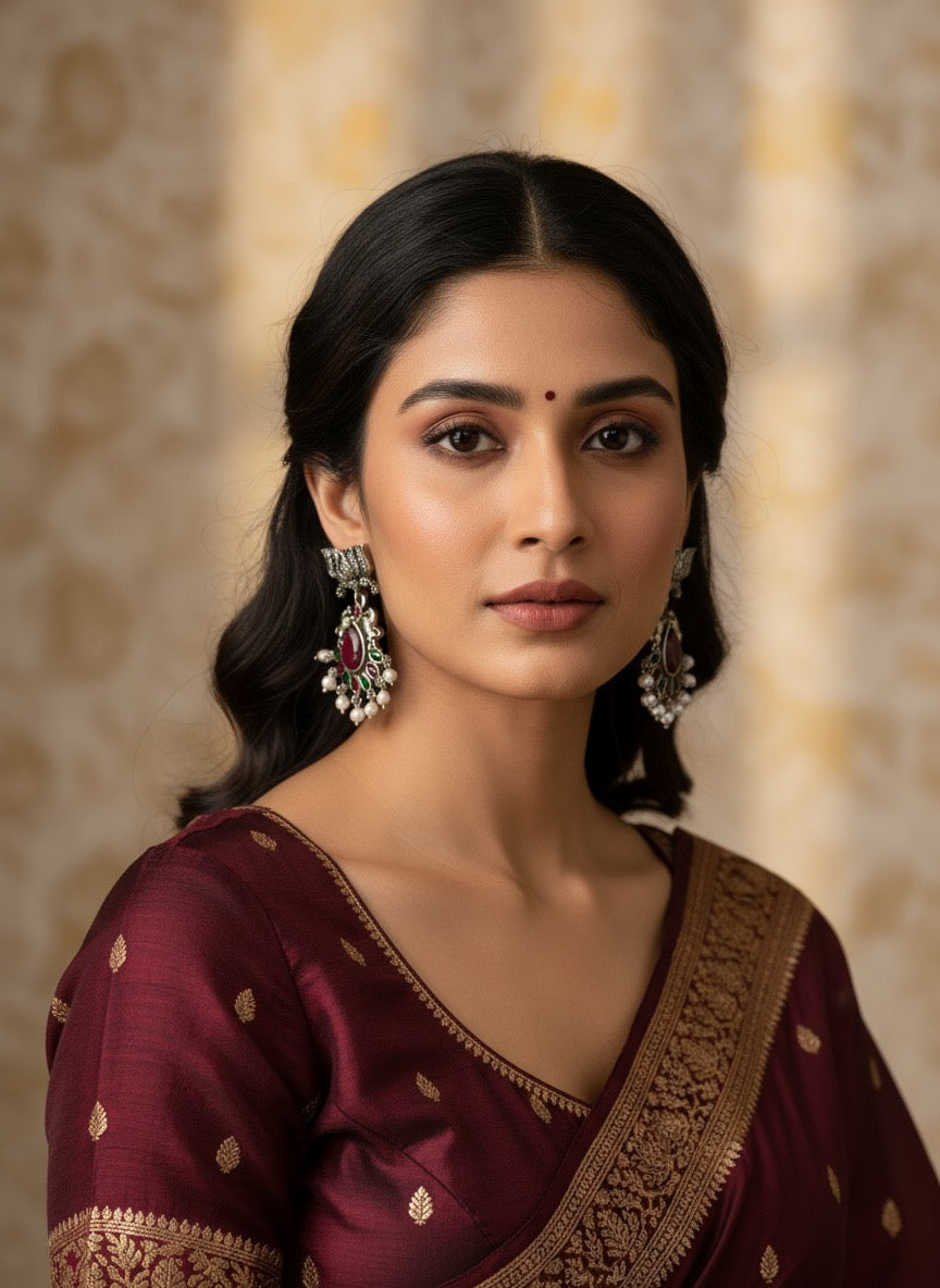Zave Anti-Tarnish Lotus Drop Earrings