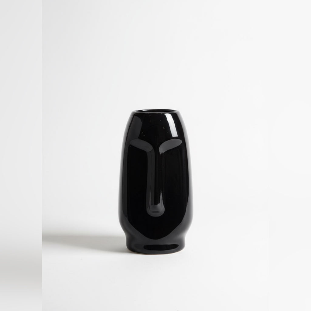 Zave Modern Abstract Face Vase or Sculptural Face Flower Vase
