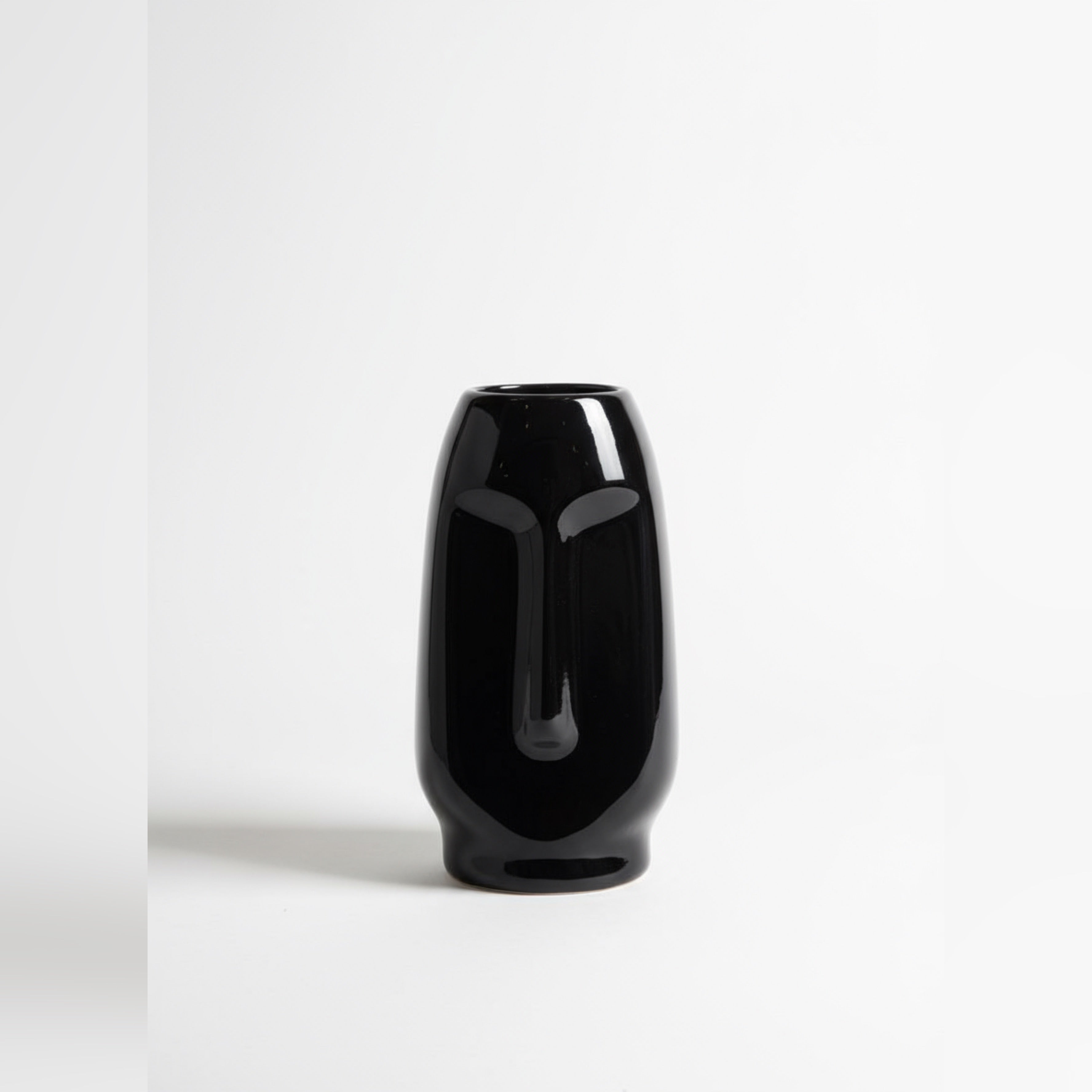 Zave Modern Abstract Face Vase or Sculptural Face Flower Vase