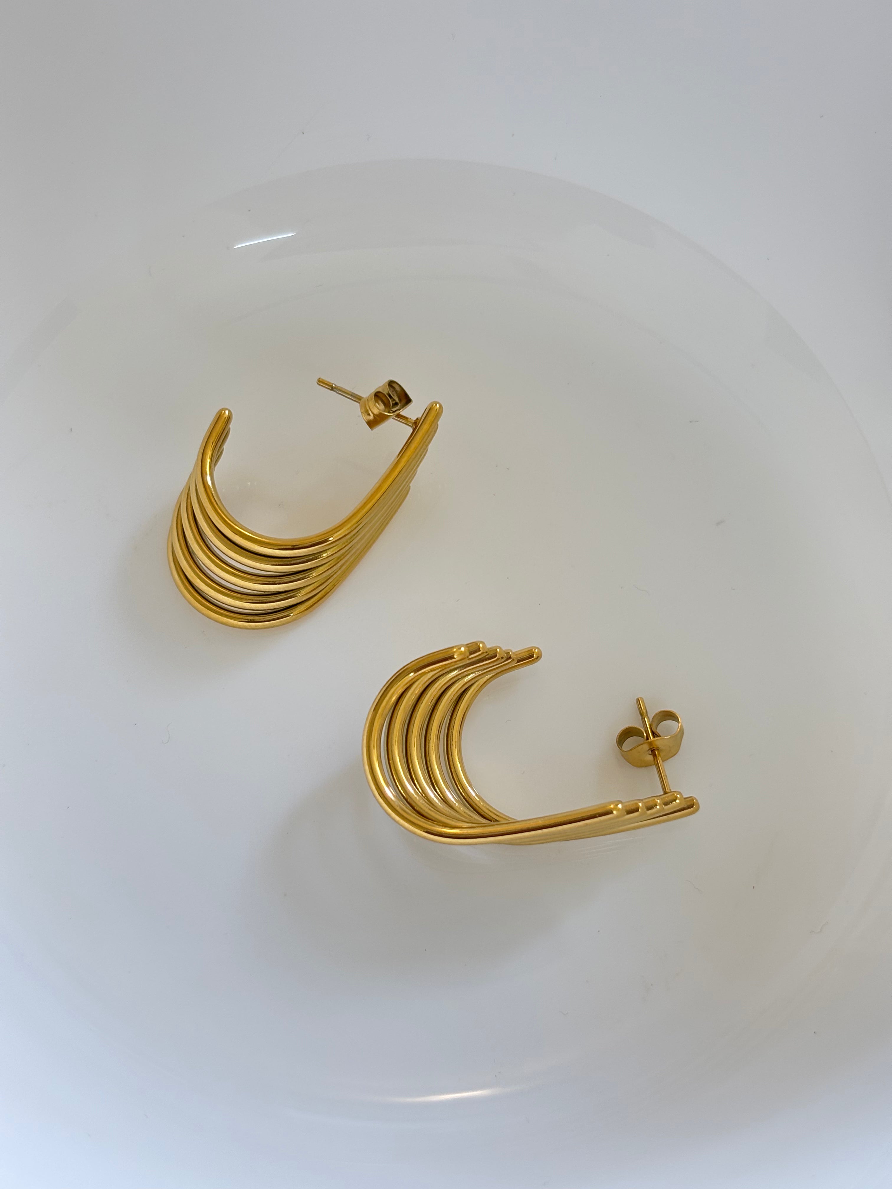 Zave Multi-Layered Stud Earrings