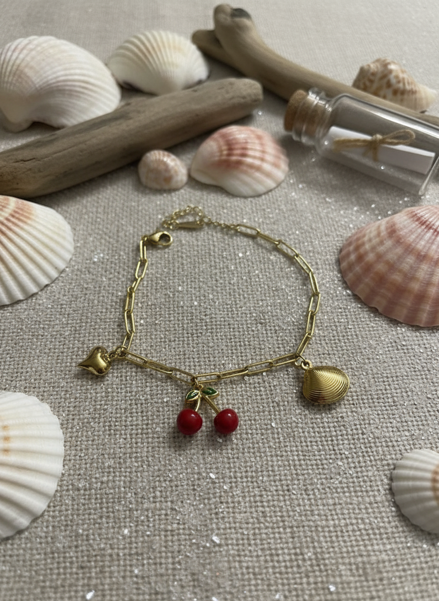 ZAVE Cherry Charm Bracelet