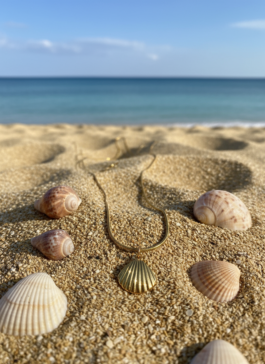 ZAVE Golden Shell Pendant