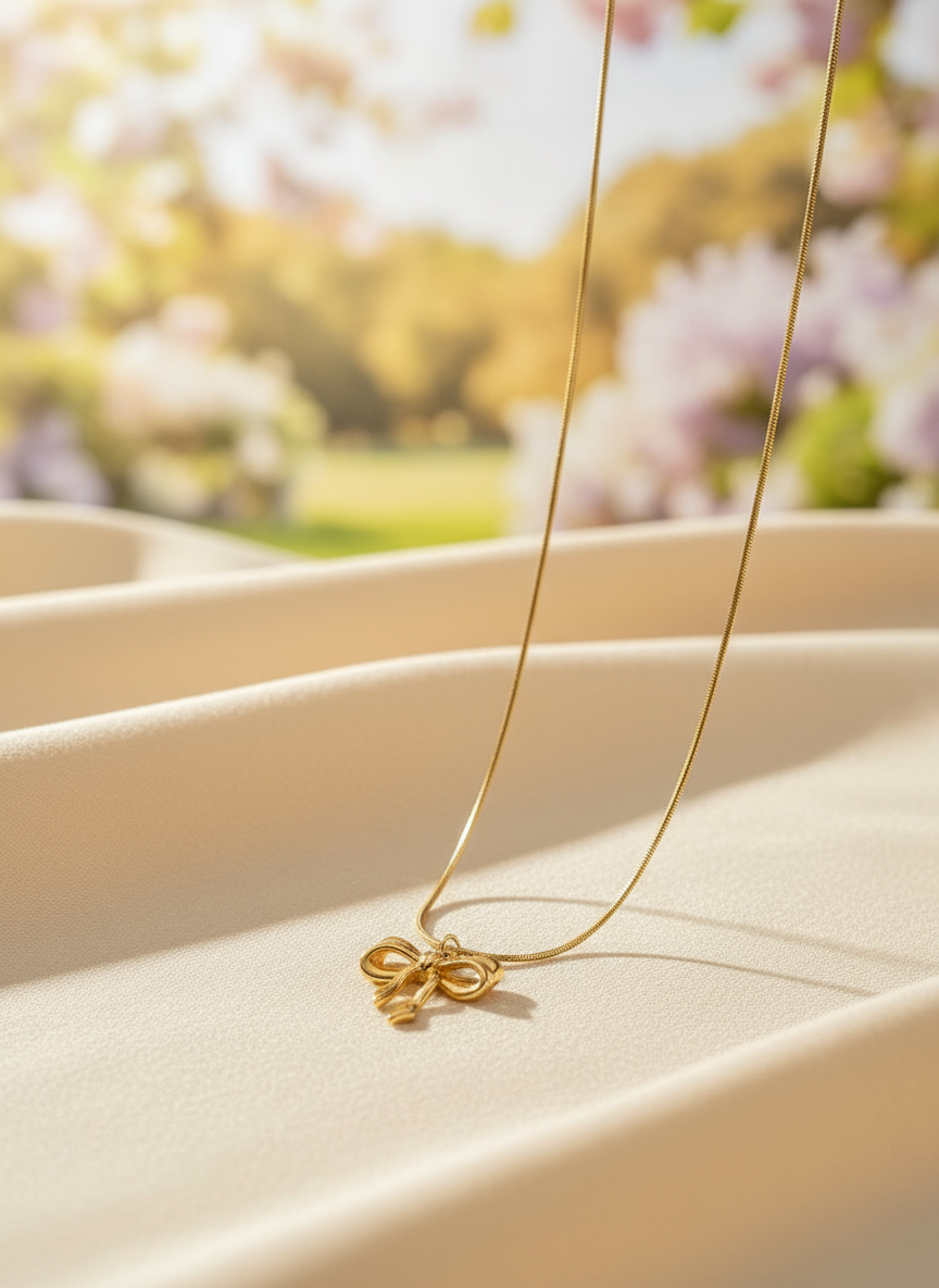 ZAVE Golden Bow Pendant