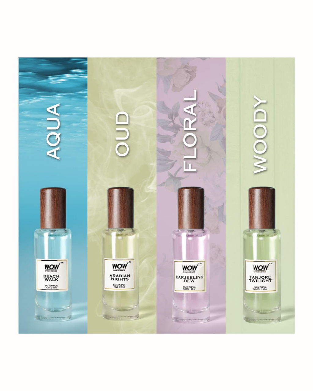 WOW Skin Science Eau De Parfum Luxury Perfume Kit 4x20 ml