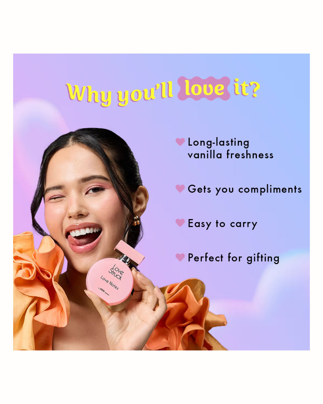 Nykaa Love Struck Love Notes Floral Perfume With Rose & Vanilla