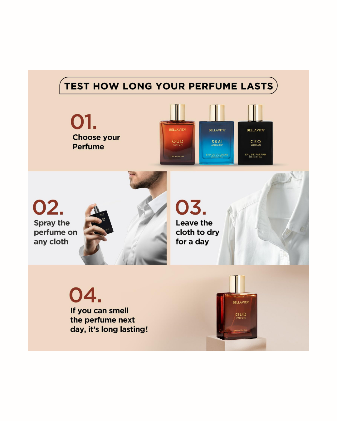 Bella Vita Luxury OUD Long Lasting Perfume