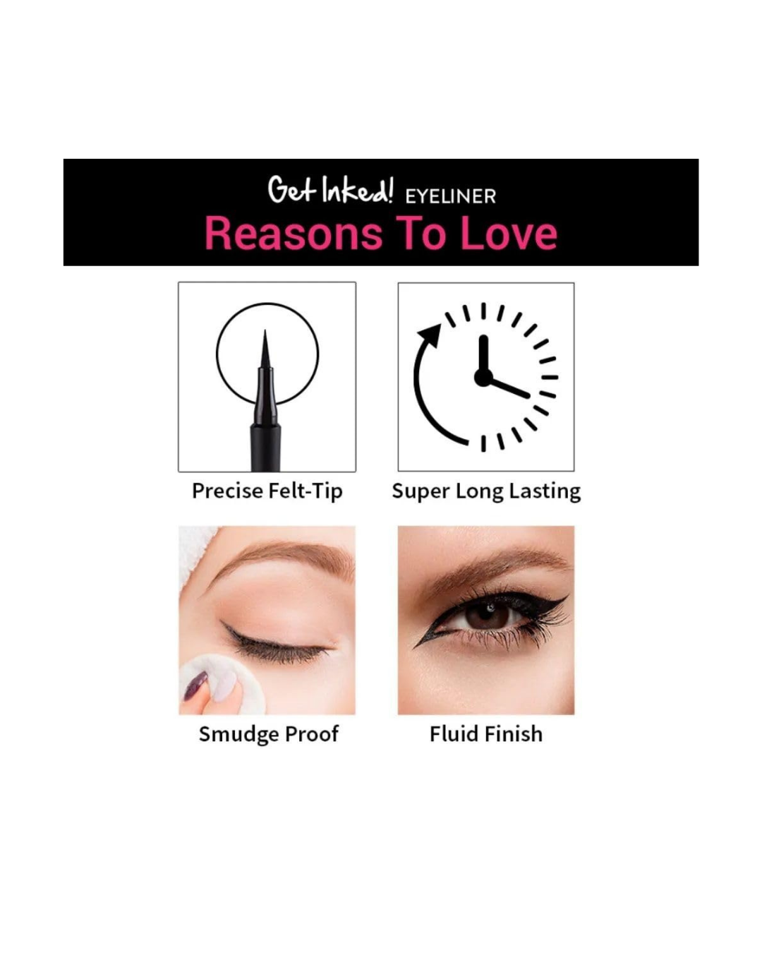 Nykaa -  Get Inked! Sketch Eyeliner Pen - Onyx 01