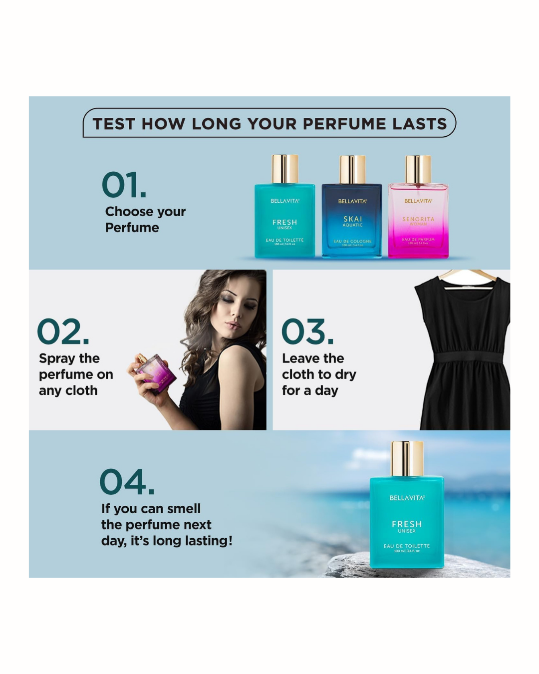 Bella Vita Luxury Fresh Unisex Long Lasting Perfume