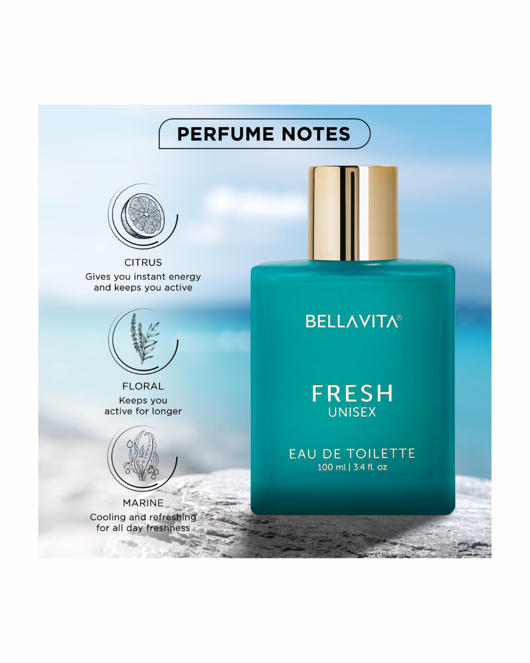 Bella Vita Luxury Fresh Unisex Long Lasting Perfume