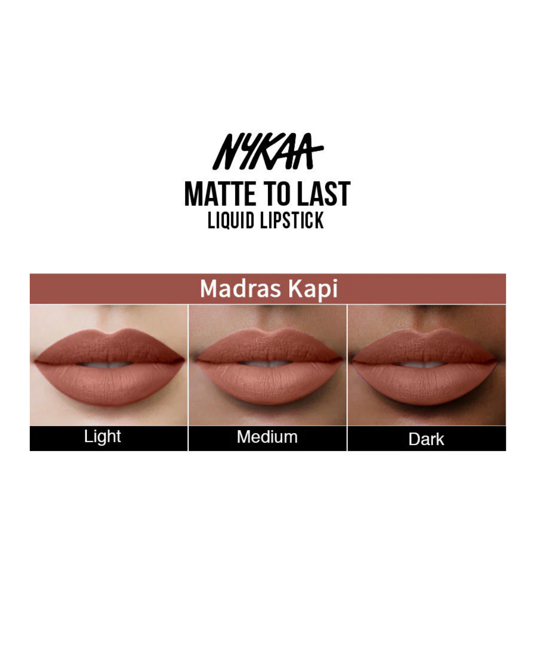 Nykaa - Matte To Last ! Transferproof Liquid Lipstick - Madras Kaapi -05