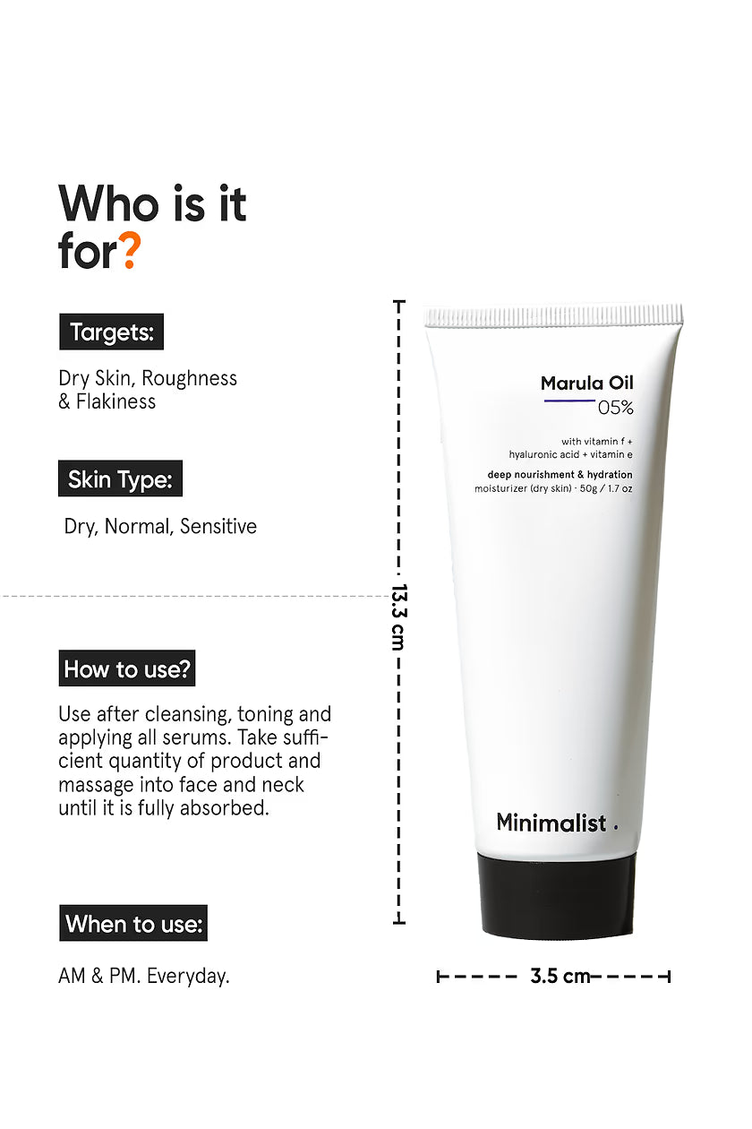 Minimalist - Marula Oil 5% Face Moisturizer