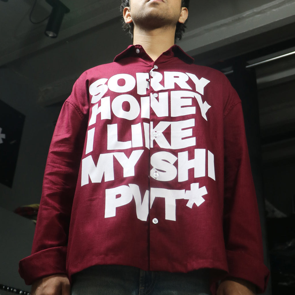 PVT LTD Sorry Honey Shirt (Linen Cotton) - ZAVE