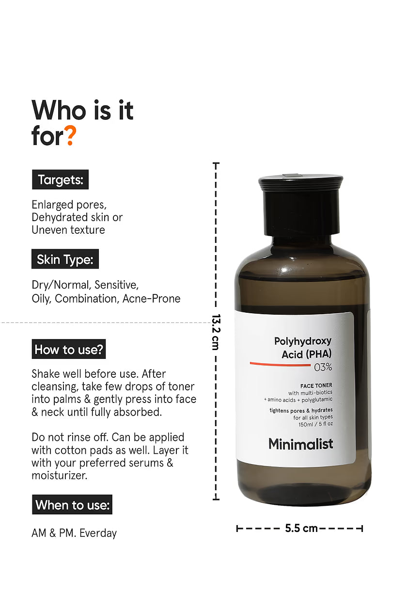 Minimalist - Polyhydroxy Acid (PHA) 3% Face Toner