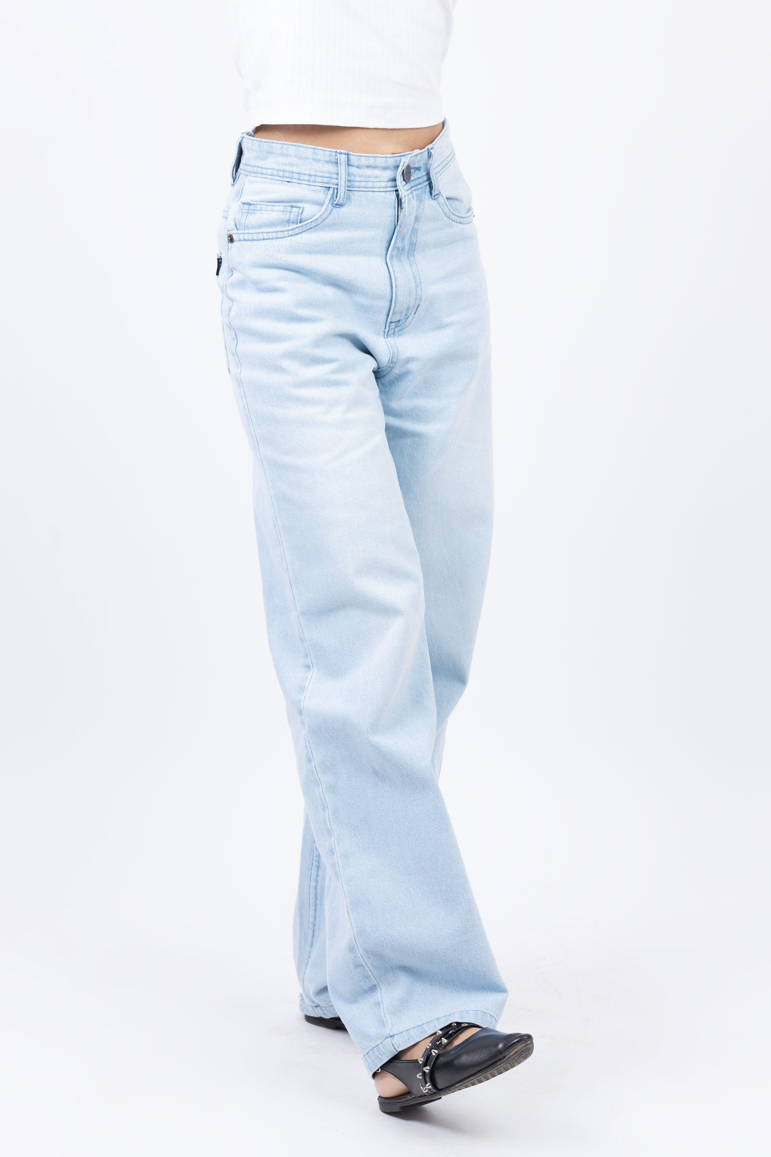 HAYD - Skater fit jeans Light blue